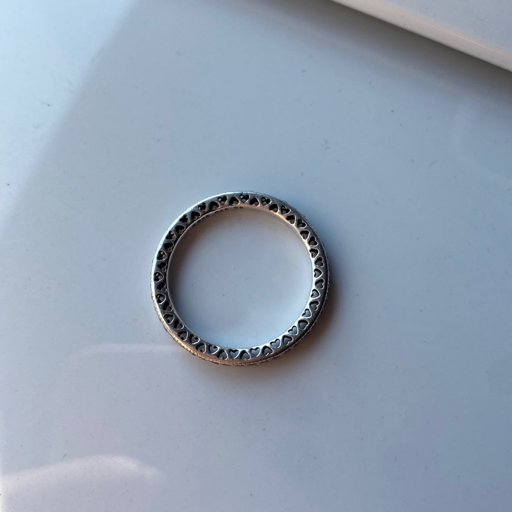 Pandora Sparkle & Hearts Ring - Picture 2 of 3